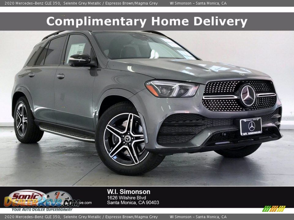 2020 Mercedes-Benz GLE 350 Selenite Grey Metallic / Espresso Brown/Magma Grey Photo #1