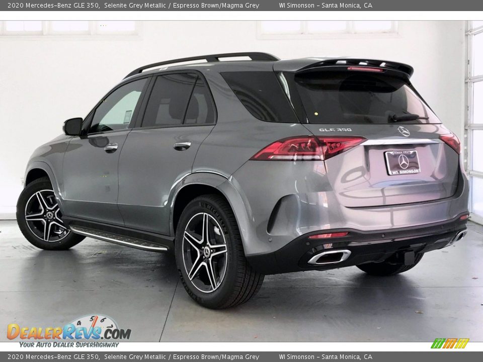 2020 Mercedes-Benz GLE 350 Selenite Grey Metallic / Espresso Brown/Magma Grey Photo #2