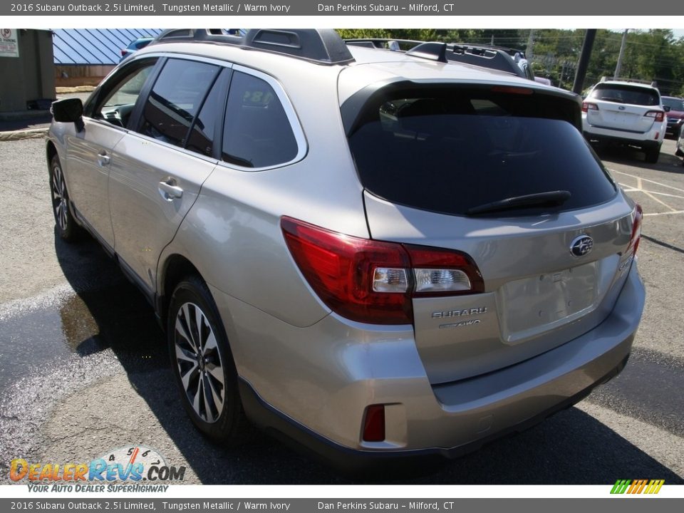 2016 Subaru Outback 2.5i Limited Tungsten Metallic / Warm Ivory Photo #7