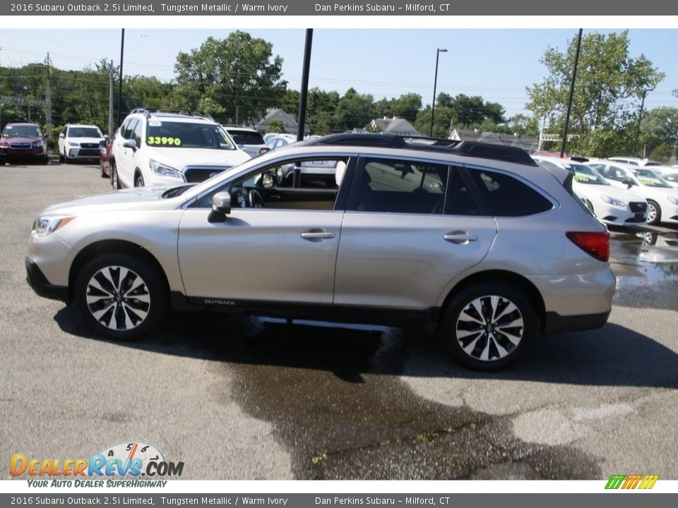 2016 Subaru Outback 2.5i Limited Tungsten Metallic / Warm Ivory Photo #8