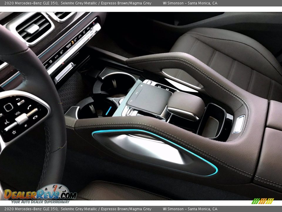 2020 Mercedes-Benz GLE 350 Selenite Grey Metallic / Espresso Brown/Magma Grey Photo #7