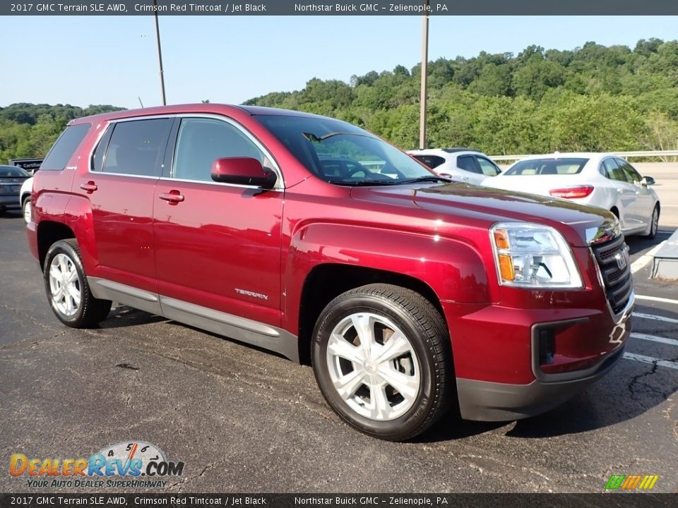 2017 GMC Terrain SLE AWD Crimson Red Tintcoat / Jet Black Photo #4