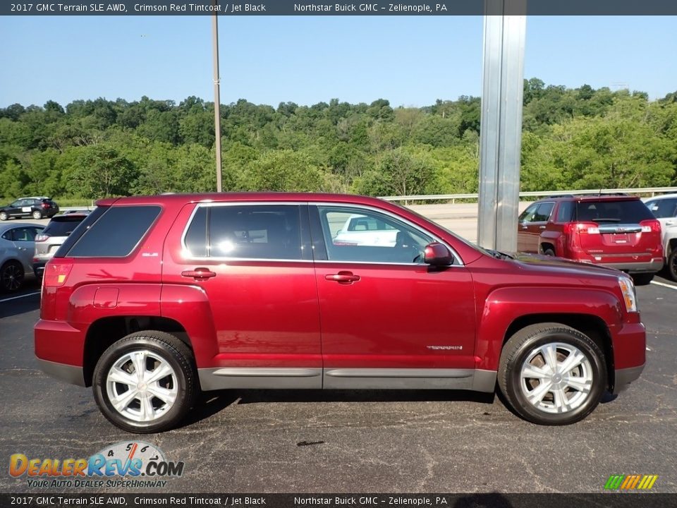 2017 GMC Terrain SLE AWD Crimson Red Tintcoat / Jet Black Photo #5