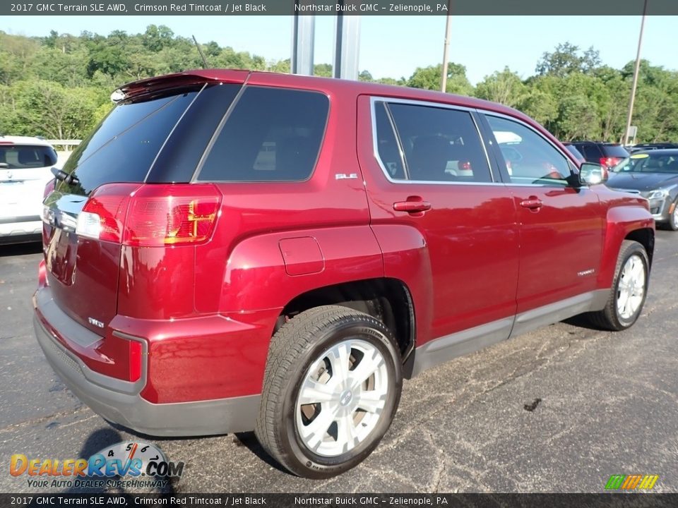 2017 GMC Terrain SLE AWD Crimson Red Tintcoat / Jet Black Photo #9