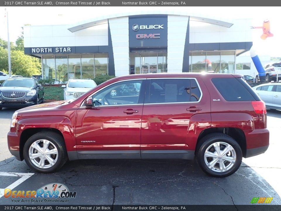 2017 GMC Terrain SLE AWD Crimson Red Tintcoat / Jet Black Photo #13
