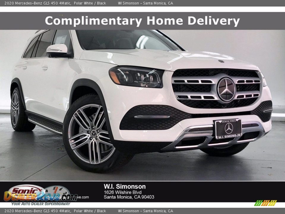 2020 Mercedes-Benz GLS 450 4Matic Polar White / Black Photo #1