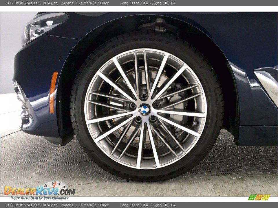 2017 BMW 5 Series 530i Sedan Imperial Blue Metallic / Black Photo #8