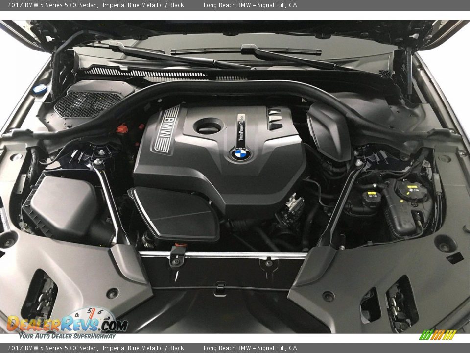 2017 BMW 5 Series 530i Sedan Imperial Blue Metallic / Black Photo #9