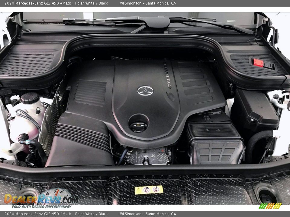 2020 Mercedes-Benz GLS 450 4Matic Polar White / Black Photo #8
