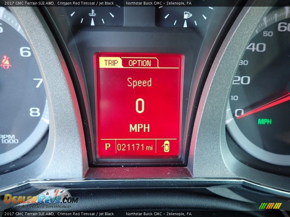 2017 GMC Terrain SLE AWD Crimson Red Tintcoat / Jet Black Photo #30