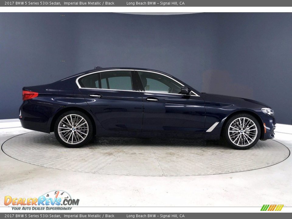 2017 BMW 5 Series 530i Sedan Imperial Blue Metallic / Black Photo #14