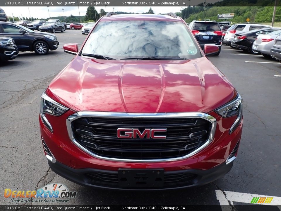 2018 GMC Terrain SLE AWD Red Quartz Tintcoat / ­Jet Black Photo #3