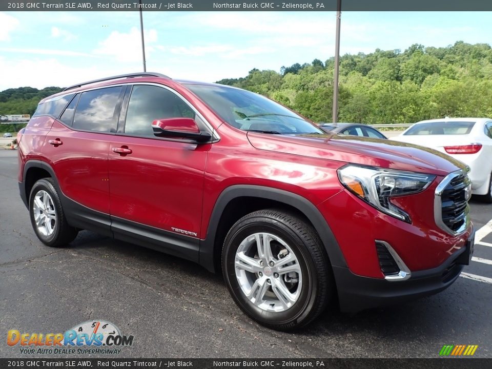 2018 GMC Terrain SLE AWD Red Quartz Tintcoat / ­Jet Black Photo #4