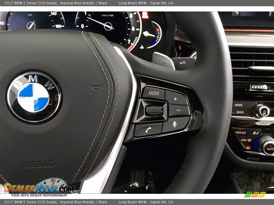 2017 BMW 5 Series 530i Sedan Imperial Blue Metallic / Black Photo #19