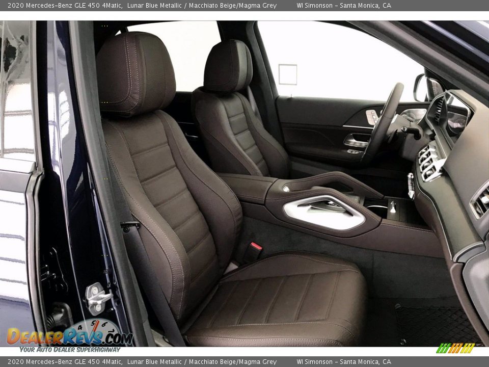 2020 Mercedes-Benz GLE 450 4Matic Lunar Blue Metallic / Macchiato Beige/Magma Grey Photo #5