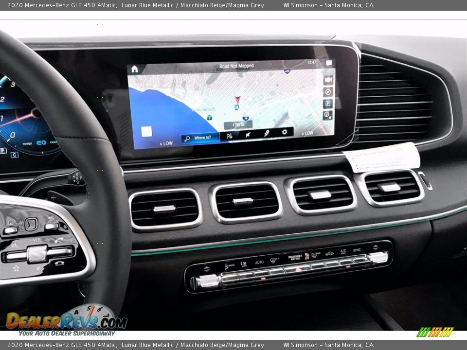 2020 Mercedes-Benz GLE 450 4Matic Lunar Blue Metallic / Macchiato Beige/Magma Grey Photo #6