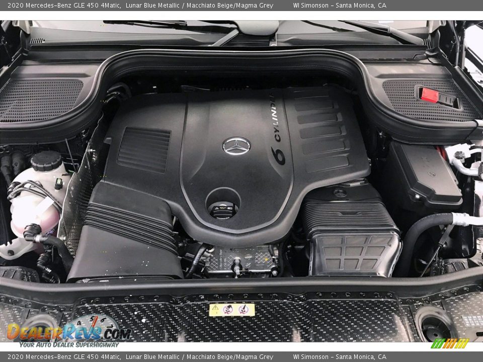 2020 Mercedes-Benz GLE 450 4Matic Lunar Blue Metallic / Macchiato Beige/Magma Grey Photo #8