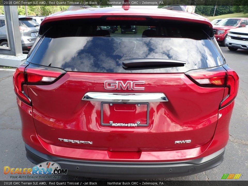 2018 GMC Terrain SLE AWD Red Quartz Tintcoat / ­Jet Black Photo #10
