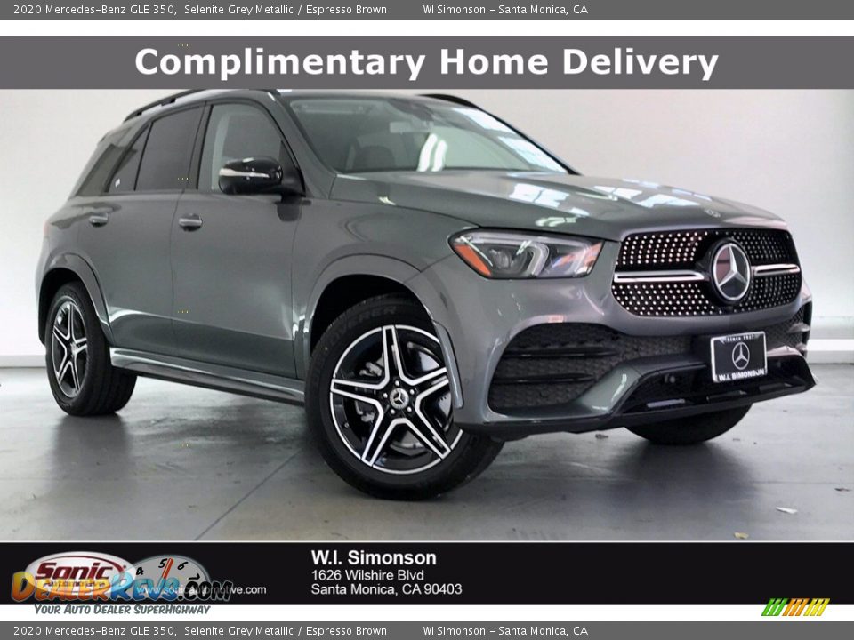 2020 Mercedes-Benz GLE 350 Selenite Grey Metallic / Espresso Brown Photo #1
