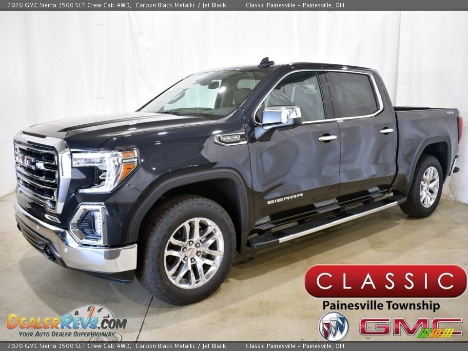 2020 GMC Sierra 1500 SLT Crew Cab 4WD Carbon Black Metallic / Jet Black Photo #1