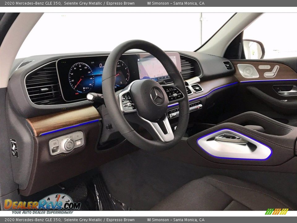2020 Mercedes-Benz GLE 350 Selenite Grey Metallic / Espresso Brown Photo #4