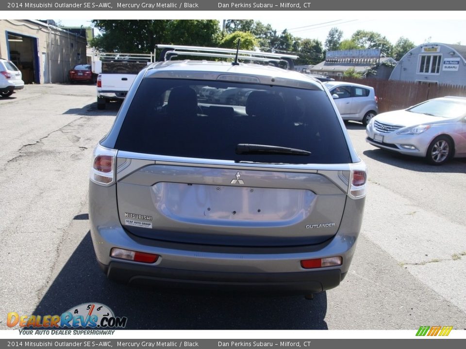 2014 Mitsubishi Outlander SE S-AWC Mercury Gray Metallic / Black Photo #6