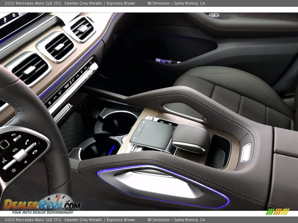2020 Mercedes-Benz GLE 350 Selenite Grey Metallic / Espresso Brown Photo #7