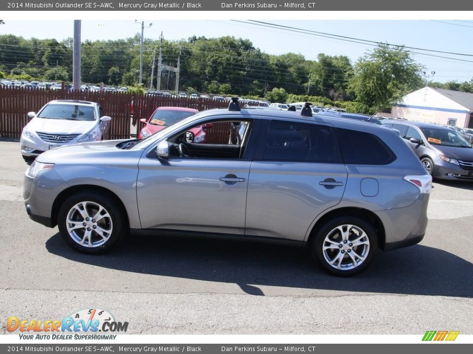 2014 Mitsubishi Outlander SE S-AWC Mercury Gray Metallic / Black Photo #8