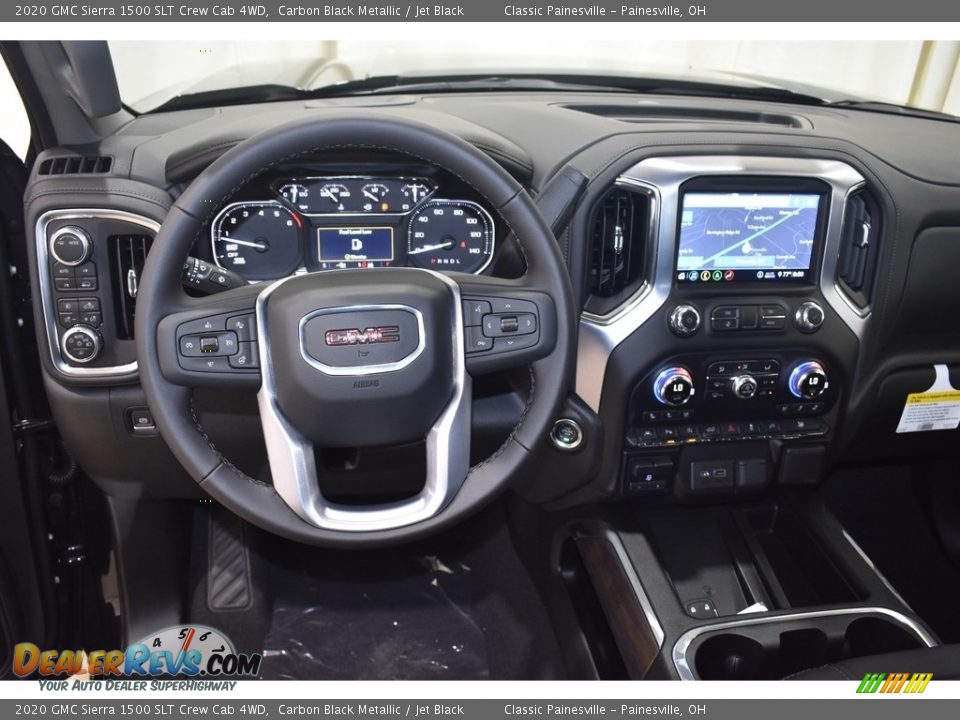 2020 GMC Sierra 1500 SLT Crew Cab 4WD Carbon Black Metallic / Jet Black Photo #8