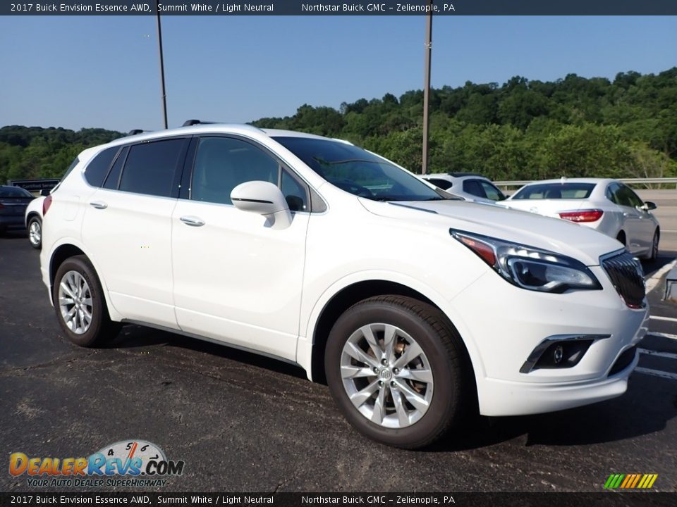 2017 Buick Envision Essence AWD Summit White / Light Neutral Photo #4