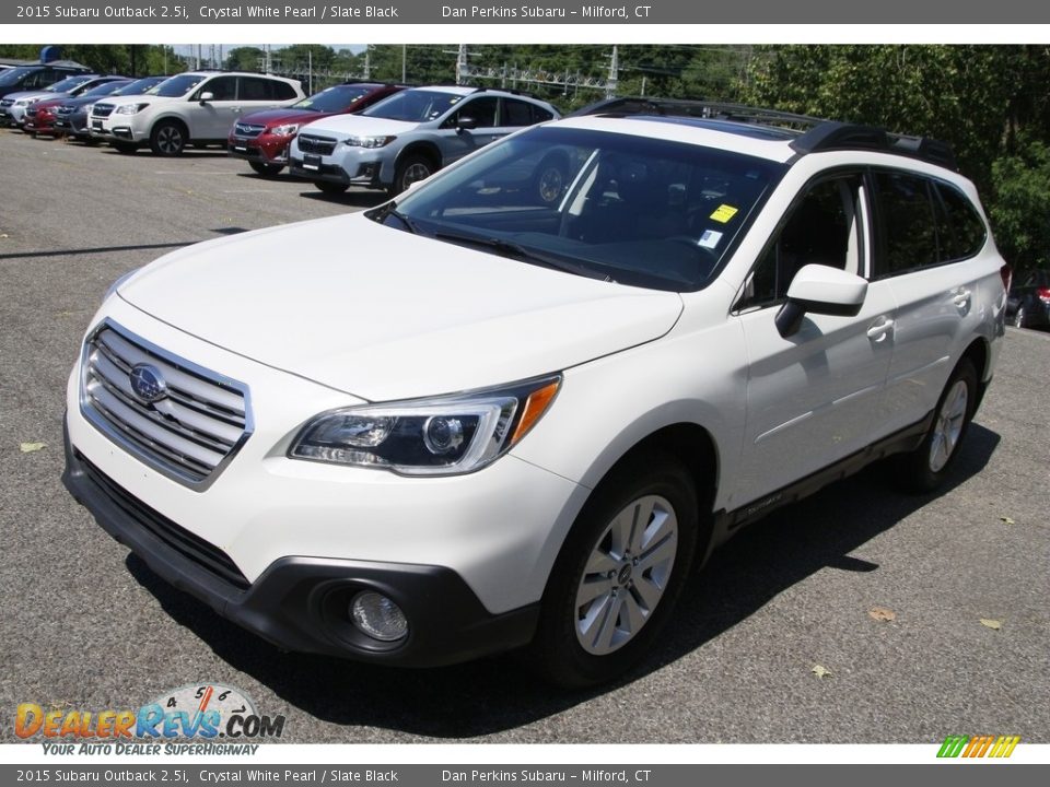 2015 Subaru Outback 2.5i Crystal White Pearl / Slate Black Photo #1