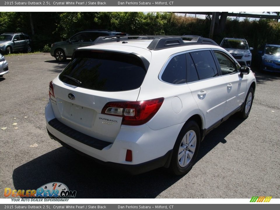 2015 Subaru Outback 2.5i Crystal White Pearl / Slate Black Photo #5