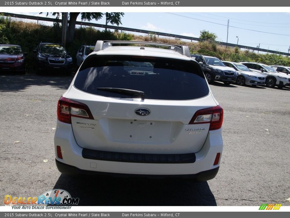 2015 Subaru Outback 2.5i Crystal White Pearl / Slate Black Photo #6