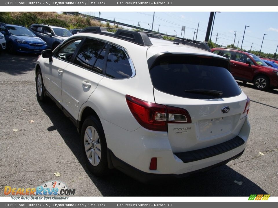 2015 Subaru Outback 2.5i Crystal White Pearl / Slate Black Photo #7