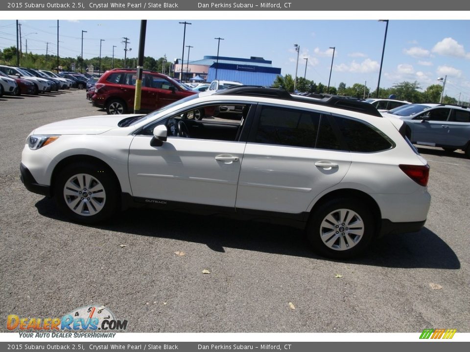 2015 Subaru Outback 2.5i Crystal White Pearl / Slate Black Photo #8