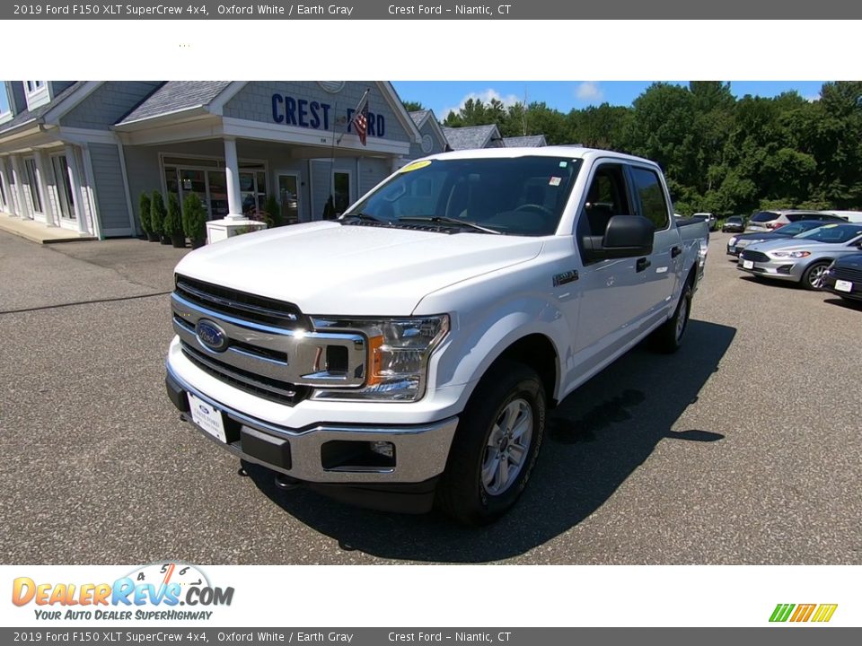2019 Ford F150 XLT SuperCrew 4x4 Oxford White / Earth Gray Photo #3