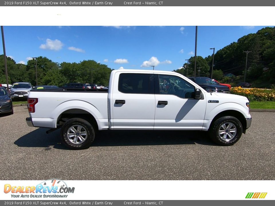 2019 Ford F150 XLT SuperCrew 4x4 Oxford White / Earth Gray Photo #8