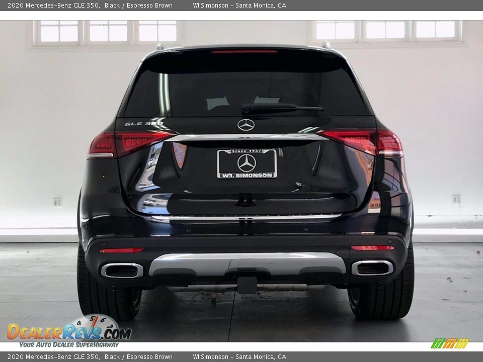 2020 Mercedes-Benz GLE 350 Black / Espresso Brown Photo #3