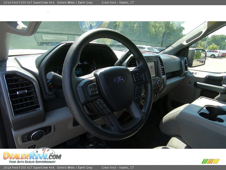 2019 Ford F150 XLT SuperCrew 4x4 Oxford White / Earth Gray Photo #10