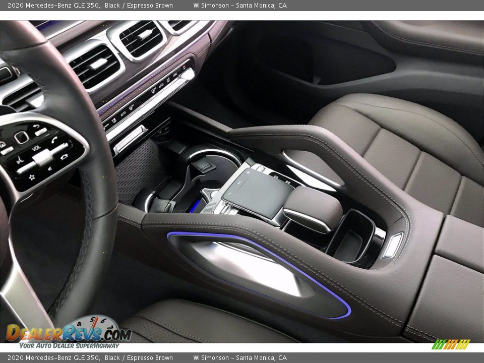 2020 Mercedes-Benz GLE 350 Black / Espresso Brown Photo #7