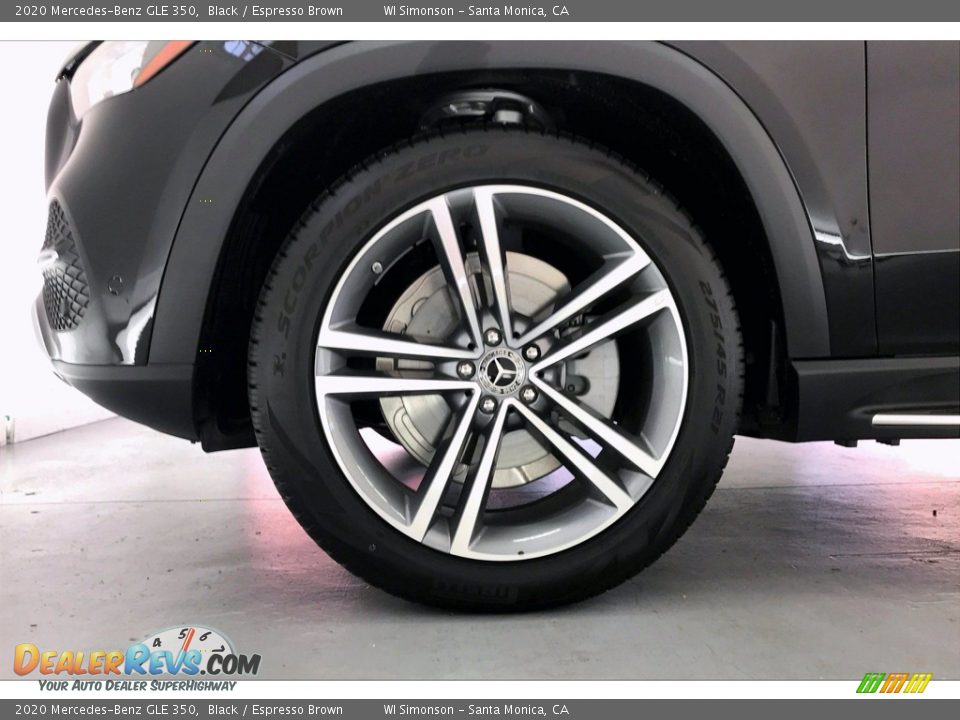 2020 Mercedes-Benz GLE 350 Black / Espresso Brown Photo #9