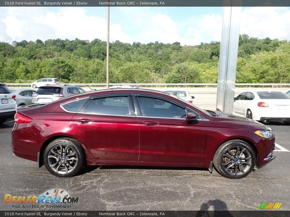 2018 Ford Fusion SE Burgundy Velvet / Ebony Photo #5