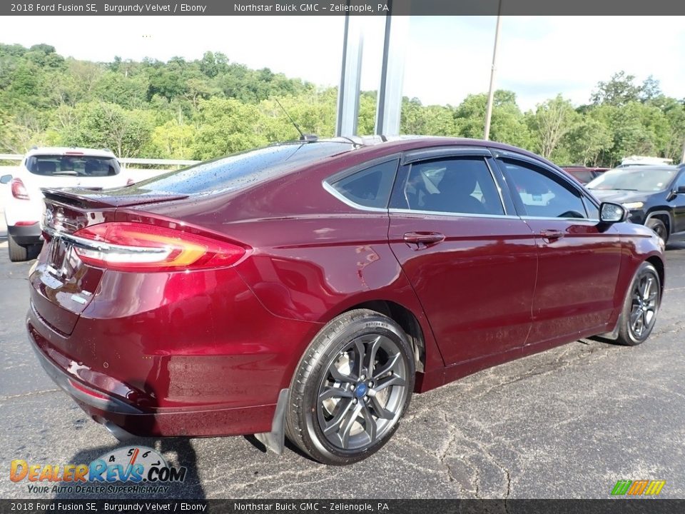 2018 Ford Fusion SE Burgundy Velvet / Ebony Photo #9