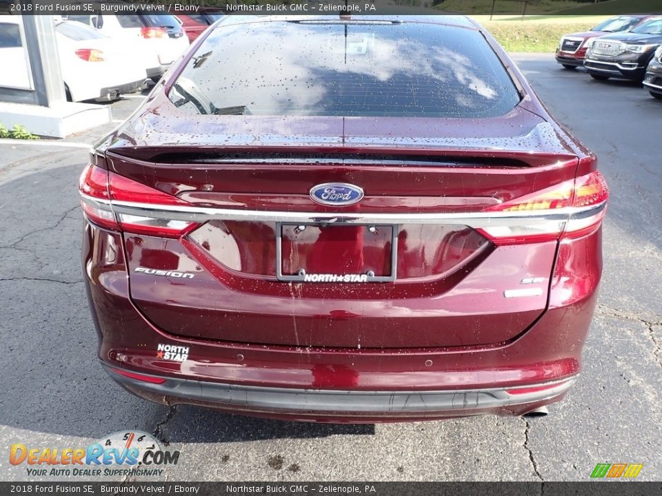 2018 Ford Fusion SE Burgundy Velvet / Ebony Photo #10
