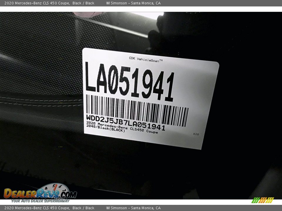 2020 Mercedes-Benz CLS 450 Coupe Black / Black Photo #11