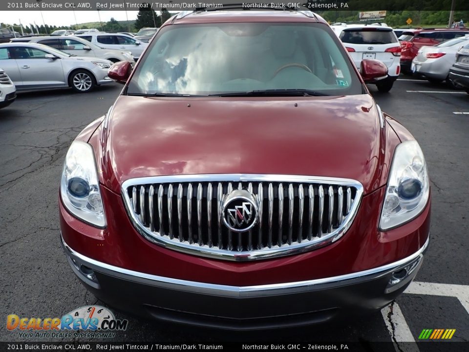2011 Buick Enclave CXL AWD Red Jewel Tintcoat / Titanium/Dark Titanium Photo #3