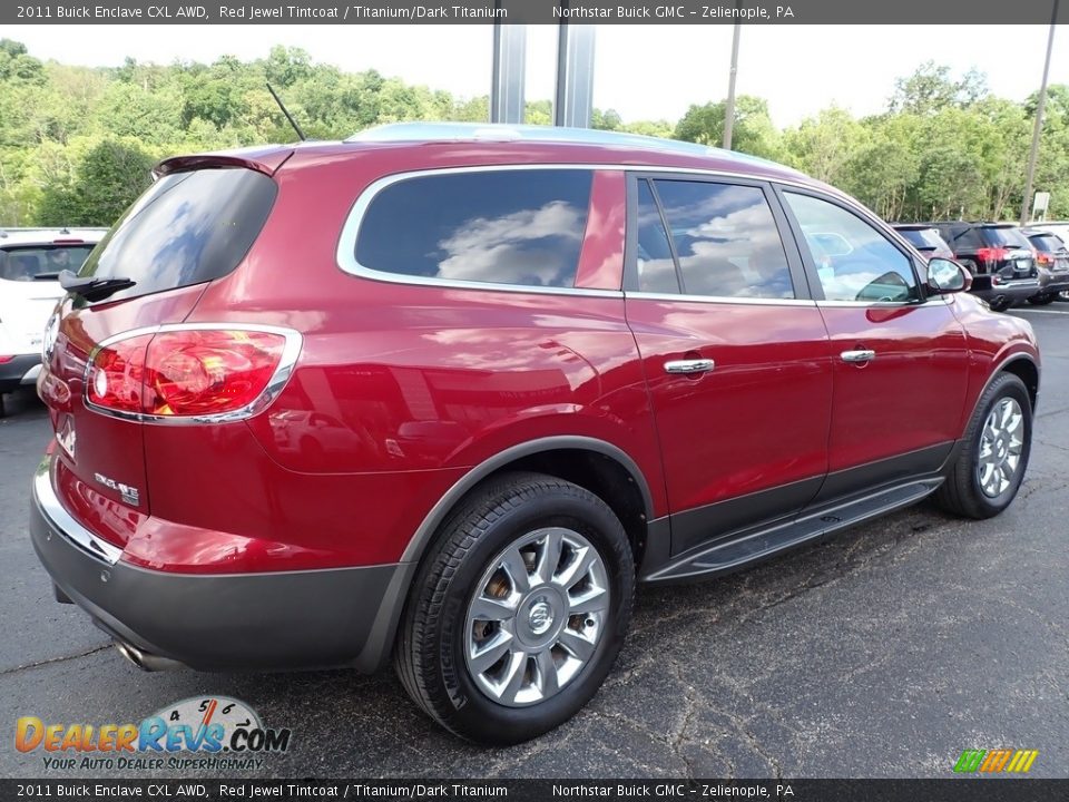 2011 Buick Enclave CXL AWD Red Jewel Tintcoat / Titanium/Dark Titanium Photo #8