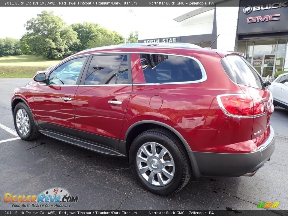 2011 Buick Enclave CXL AWD Red Jewel Tintcoat / Titanium/Dark Titanium Photo #12