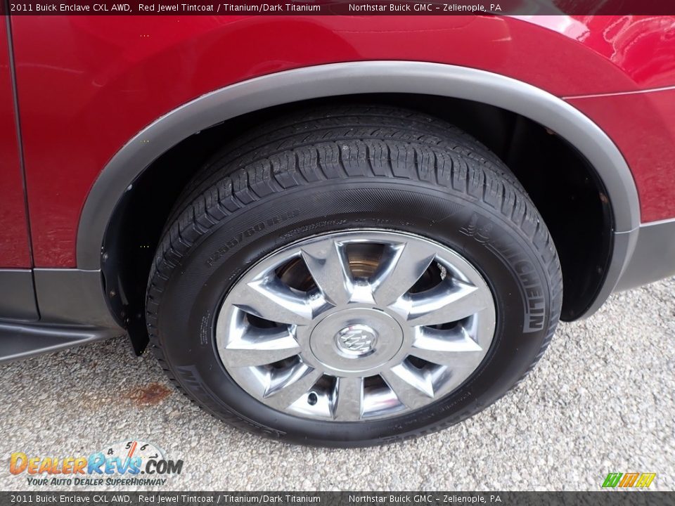 2011 Buick Enclave CXL AWD Red Jewel Tintcoat / Titanium/Dark Titanium Photo #14