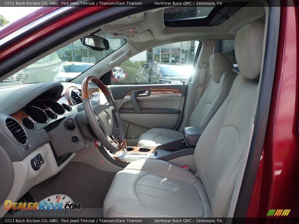 2011 Buick Enclave CXL AWD Red Jewel Tintcoat / Titanium/Dark Titanium Photo #18